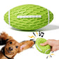 Beniqu Durable Chew Football Ball Interactive Dog Toy with Squeaker