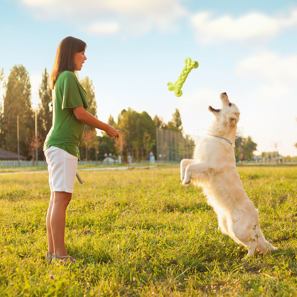 Beniqu Durable Dog Bone Chew Toy for Aggressive Chewers