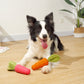 Beniqu Natural Rubber Carrot Dog Chew Toy for Medium Large Breed