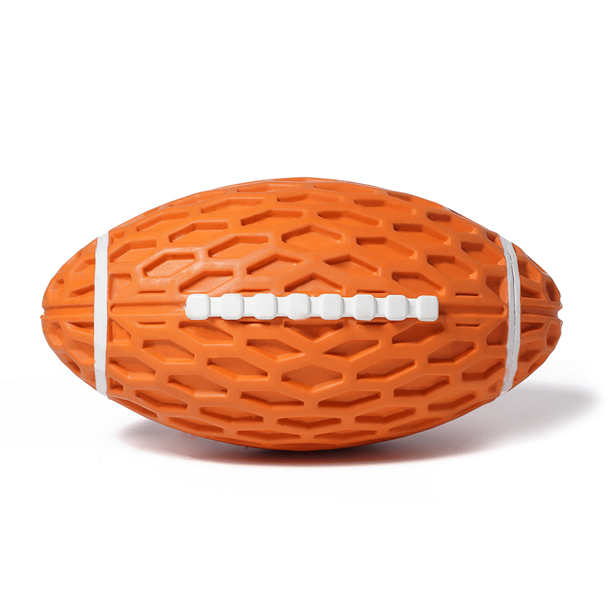 Beniqu Rubber Chew Football Ball Pet Dog Toy with Squeaker
