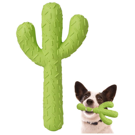 Durable Rubber Cactus Tough Dog Chew Toys for Small/Medium Dog